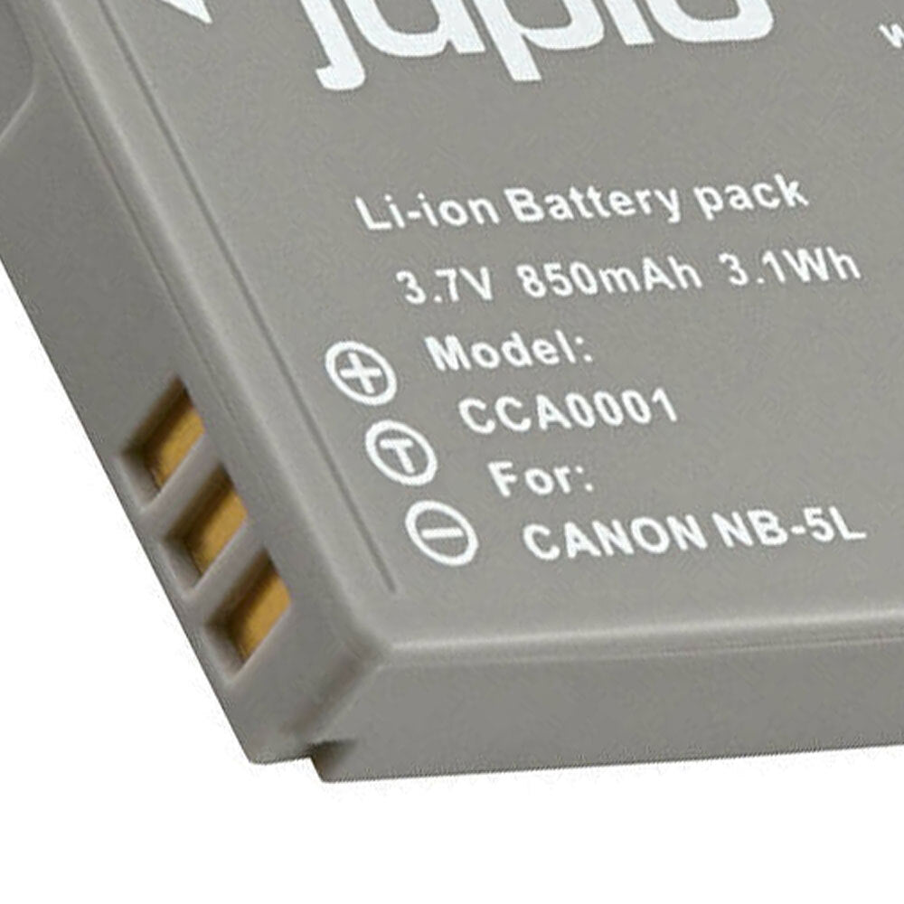 Jupio Li-Ion 3.7V 850mAh Rechargeable Battery For Canon NB-5L Camera