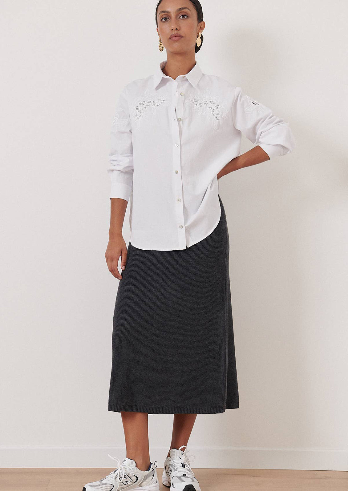 Winifred Embroidered Yoke Shirt