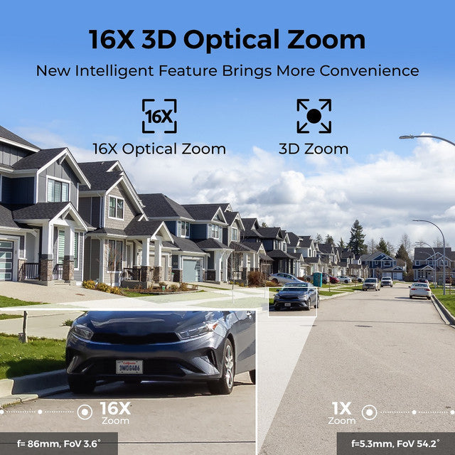 Reolink 4K PTZ PoE Security Camera with 16X Optical Zoom RLC-823S2