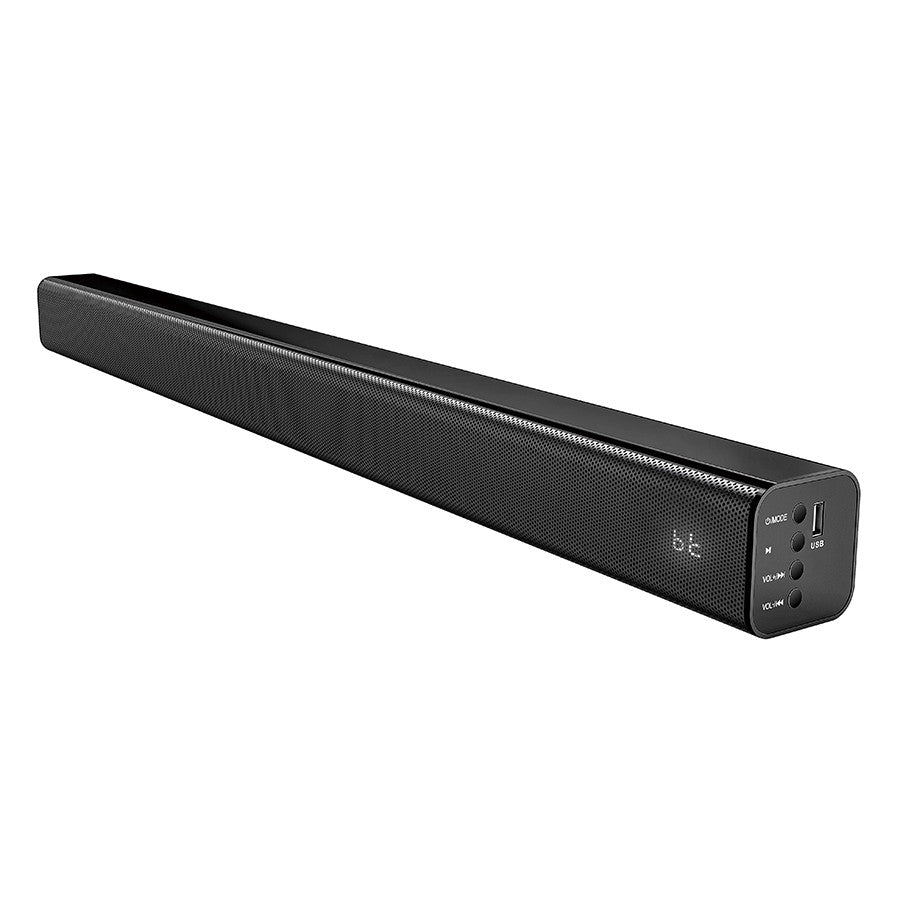 Laser Bluetooth Stereo Soundbar with Optical Input & LCD Display