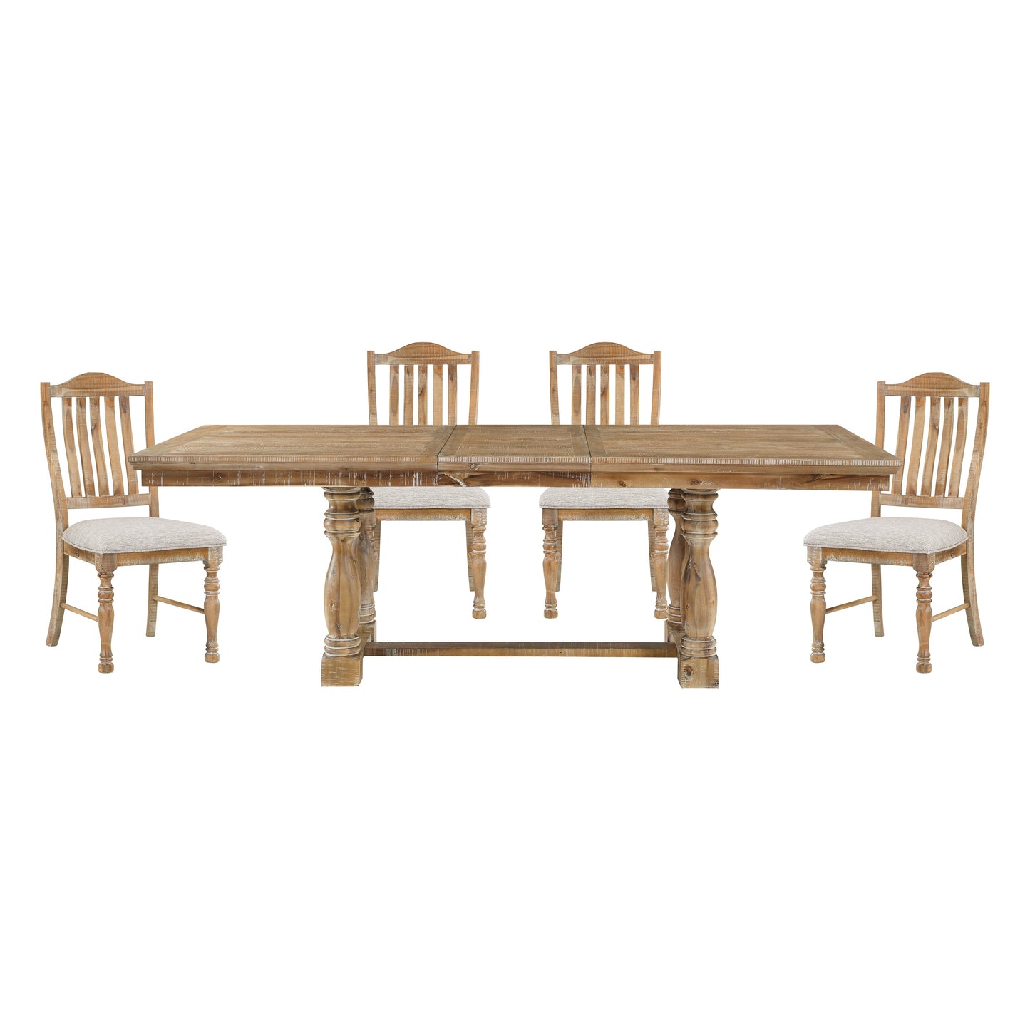Eternal 5-Piece Dining Set with Extendable Table and 4 Side Chairs