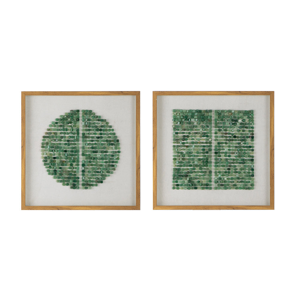 Elos Stone Shadow Boxes Wall Art, Set of 2