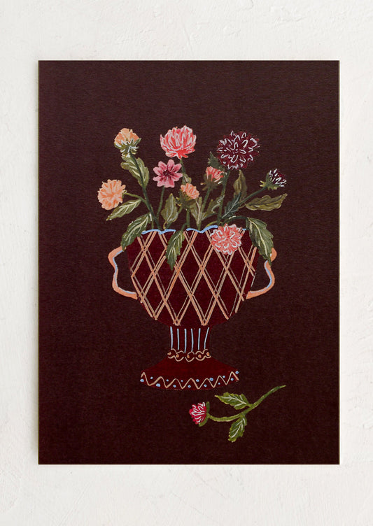 Garden Dahlias In Pot Print
