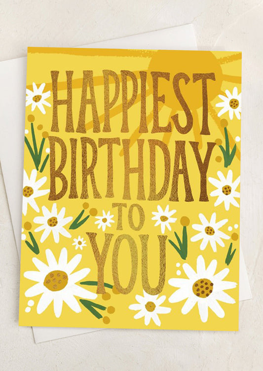 Happiest Birthday Daisies Card