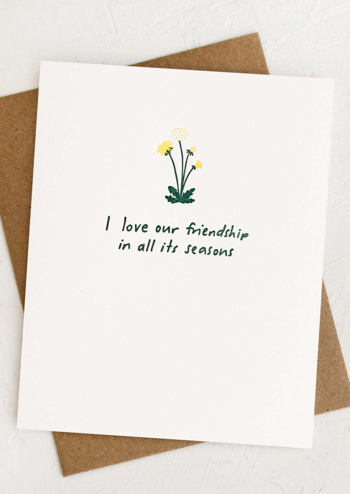 I Love Our Friendship Card
