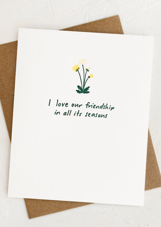 I Love Our Friendship Card