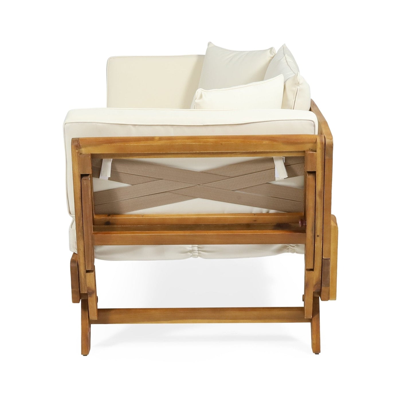 Day Bed with Expandable Seating and Water Resistance Cushion
