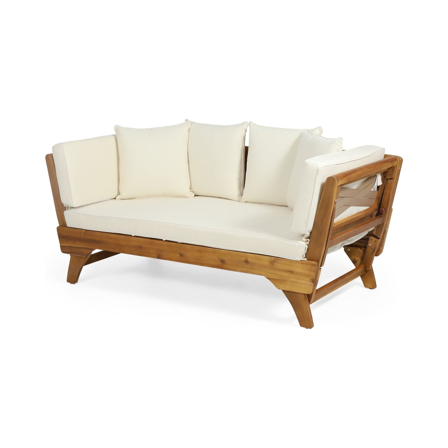 Day Bed with Expandable Seating and Water Resistance Cushion