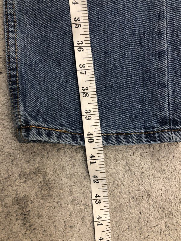 Levis Jeans Mens W32XL32 Blue Mens Straight Leg Denim Jeans Casual Outdoor
