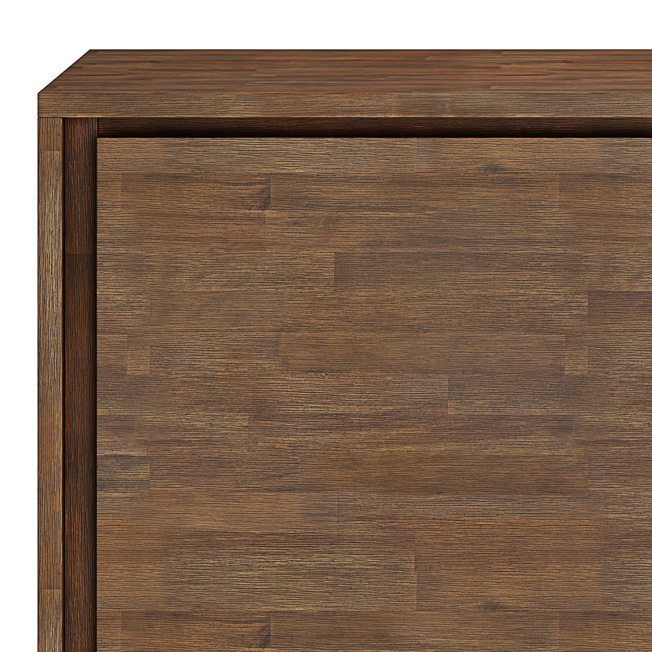 Passage 2-Door Storage Cabinet with 4 Adjustable Shelves and Metal Angled Legs