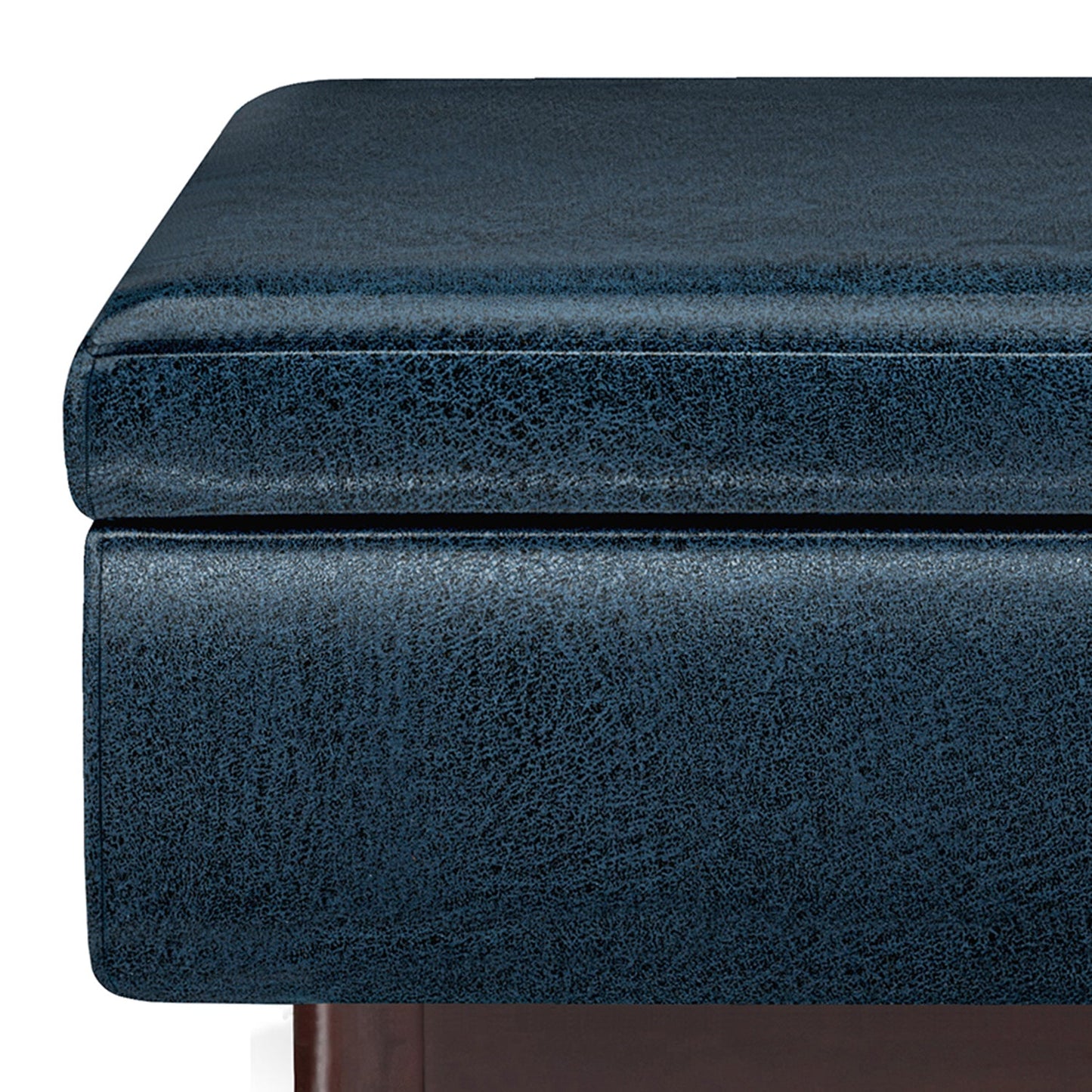 Untamed Upholstered Ottoman with Flip Top Storage and Wood Frame