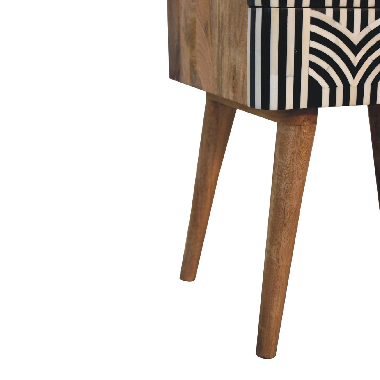 Blossom Bone Inlay Bedside with 2 Drawers