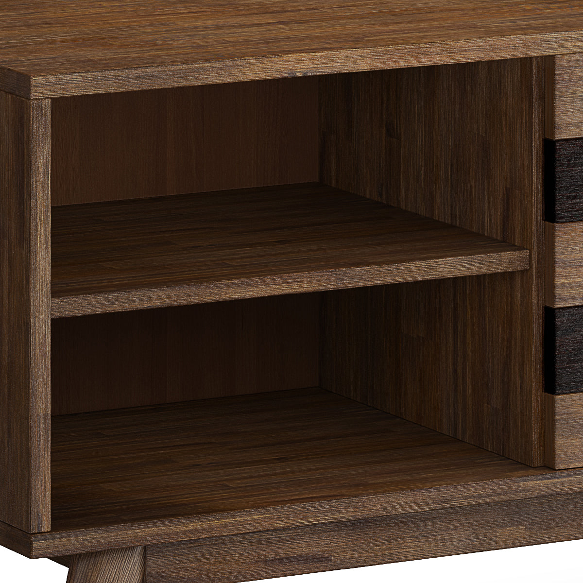 60" TV Stand with Adjustable Shelves and Sliding Doors