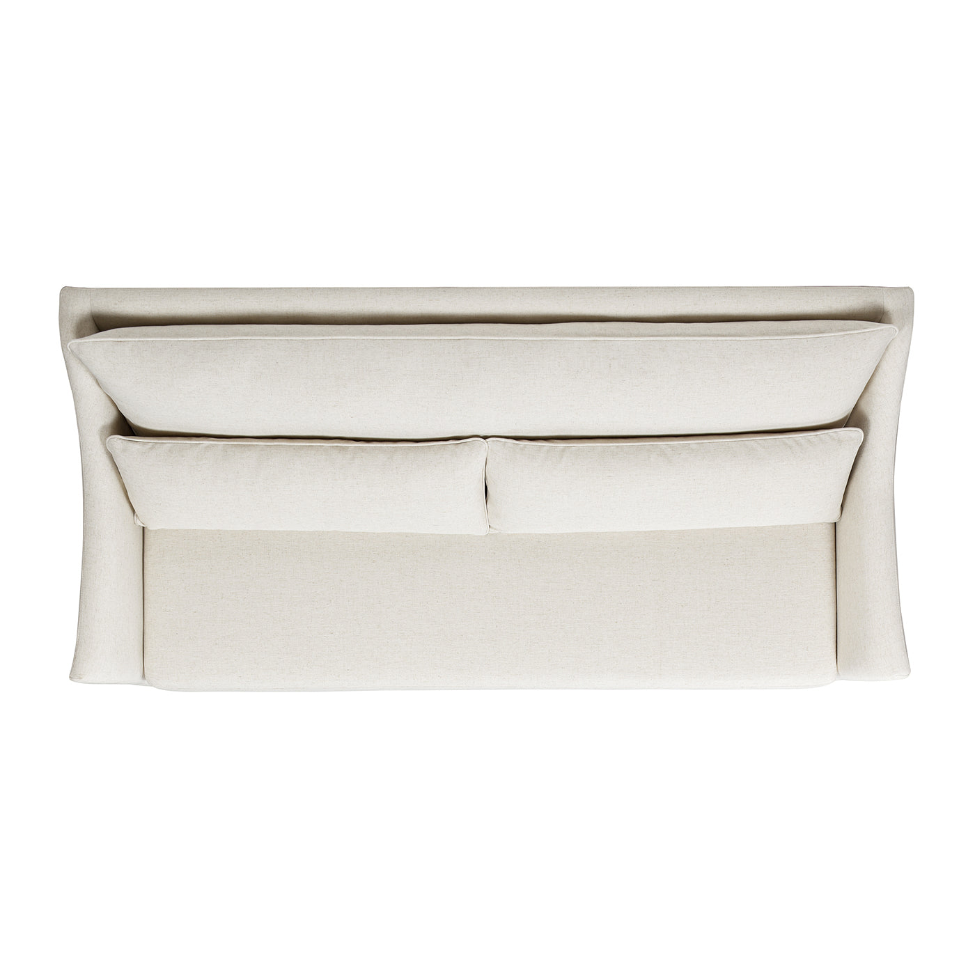 Citadell 83" Upholstered Sofa with Lumbar Pillow and Flared Arms