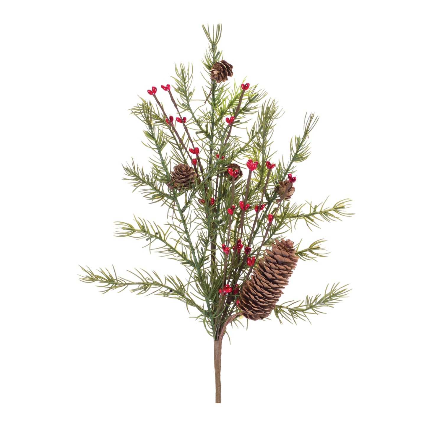 Pine w/Berry & Cone Spray, Set of 6
