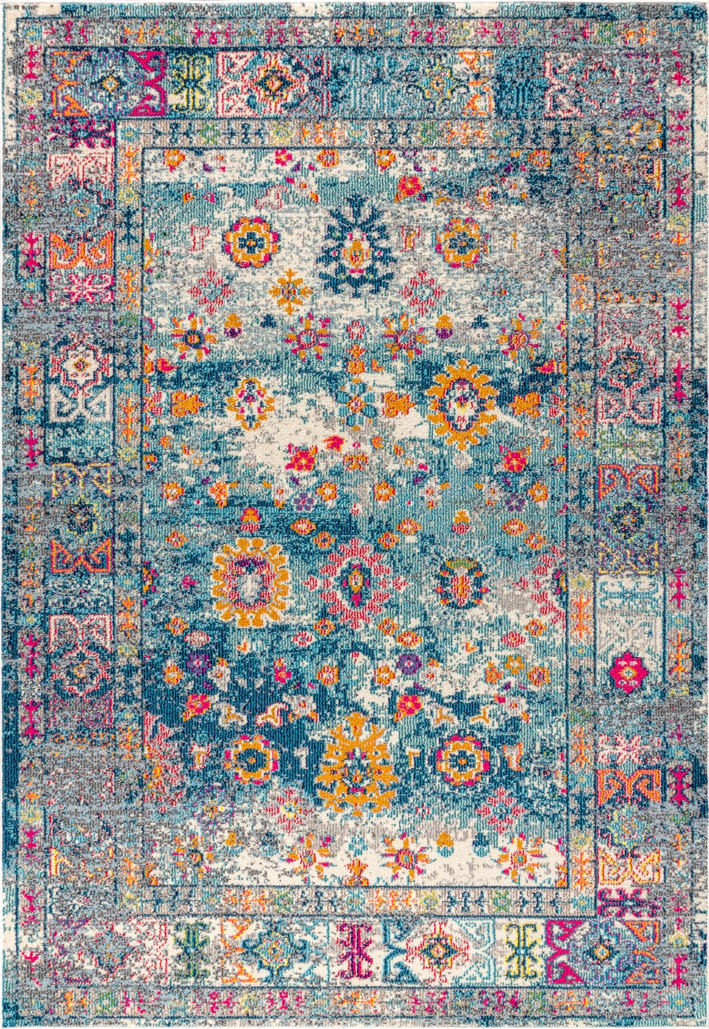 Bohemian FLAIR Boho Vintage Medallion Area Rug