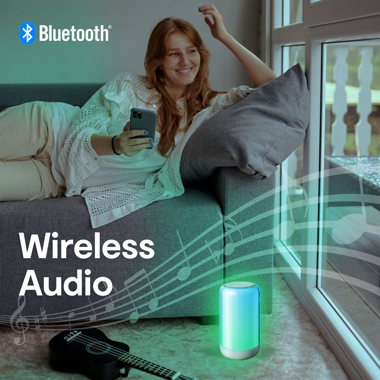 Laser Ambient Light Bluetooth Speaker (RGB)