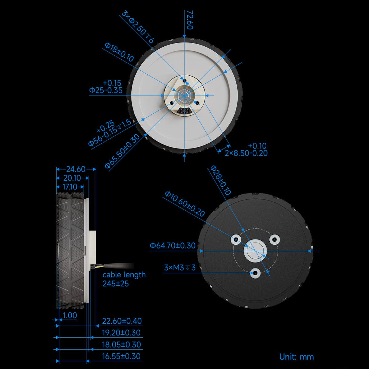 DDSM210 Direct Drive Servo Motor