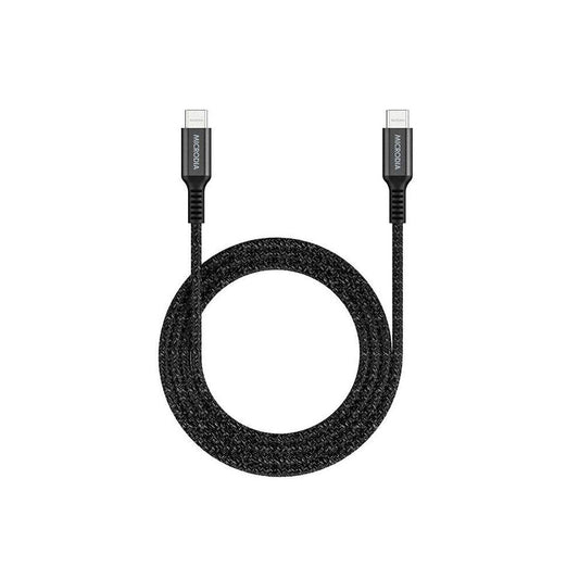 Microdia ExeCable Tweed PD100W USB-C Cable 2.6m (Charcoal)