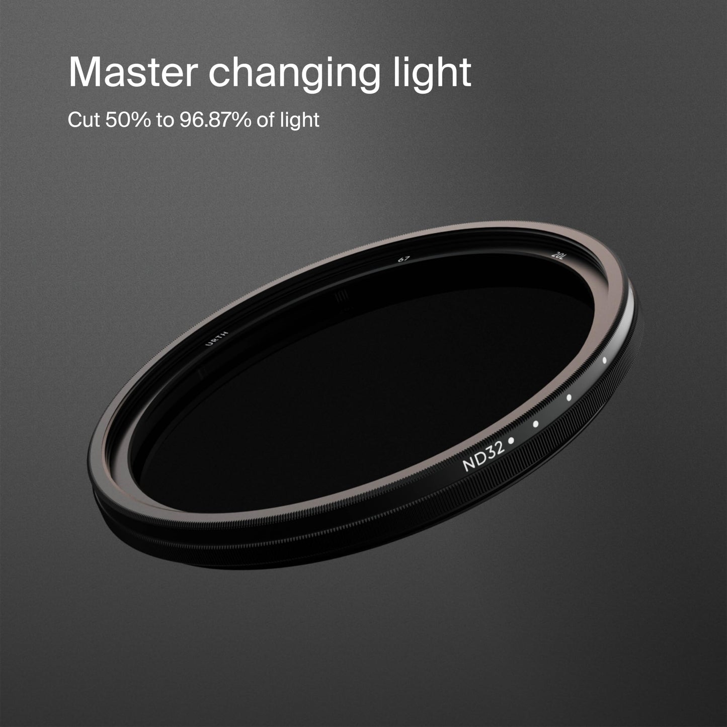 Urth 82mm ND2-32 (1-5 Stop) Variable ND Lens Filter (Plus+)