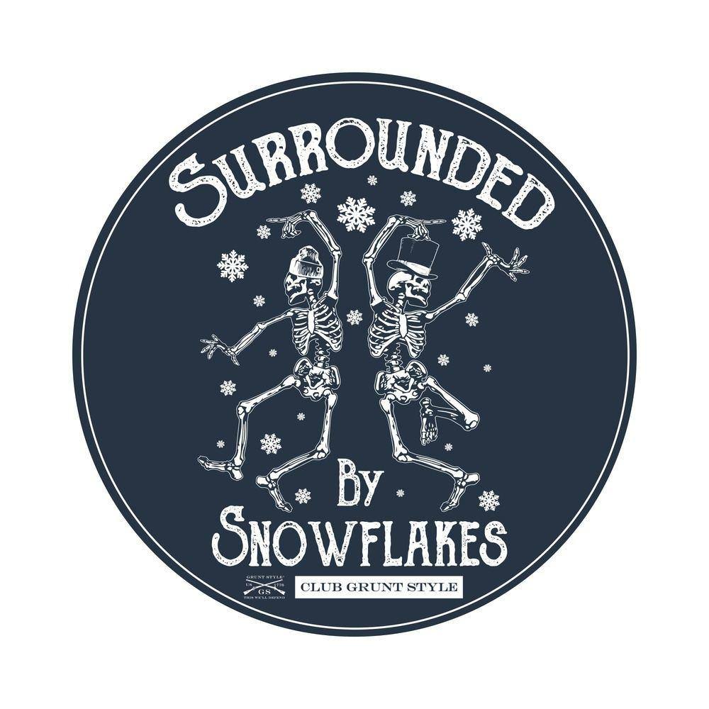 2023 December Club Sticker - Surrounded By Snowflakes