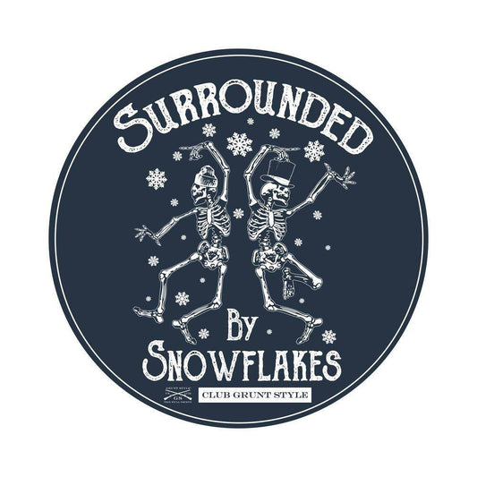 2023 December Club Sticker - Surrounded By Snowflakes