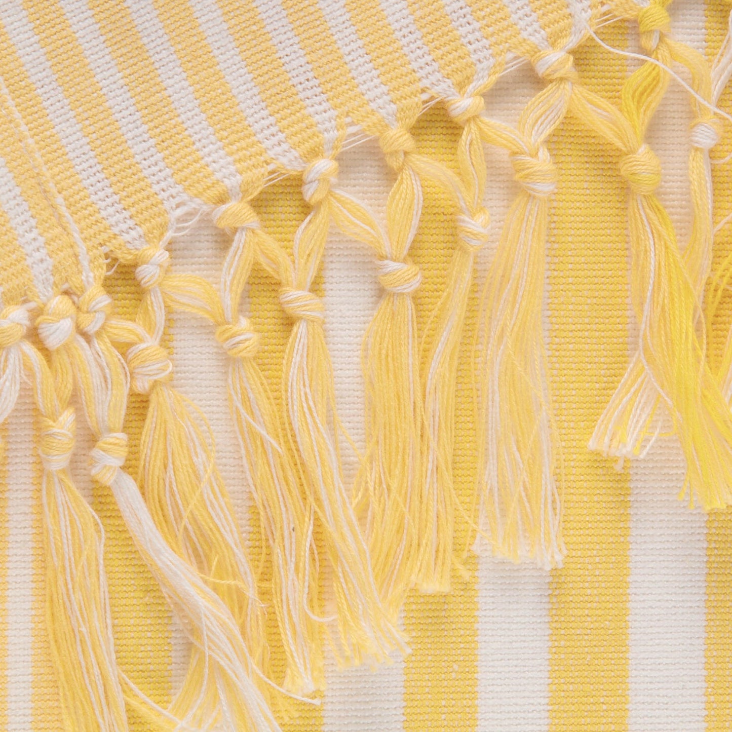 Deep Yellow Stripes 14"X72" Table Runner