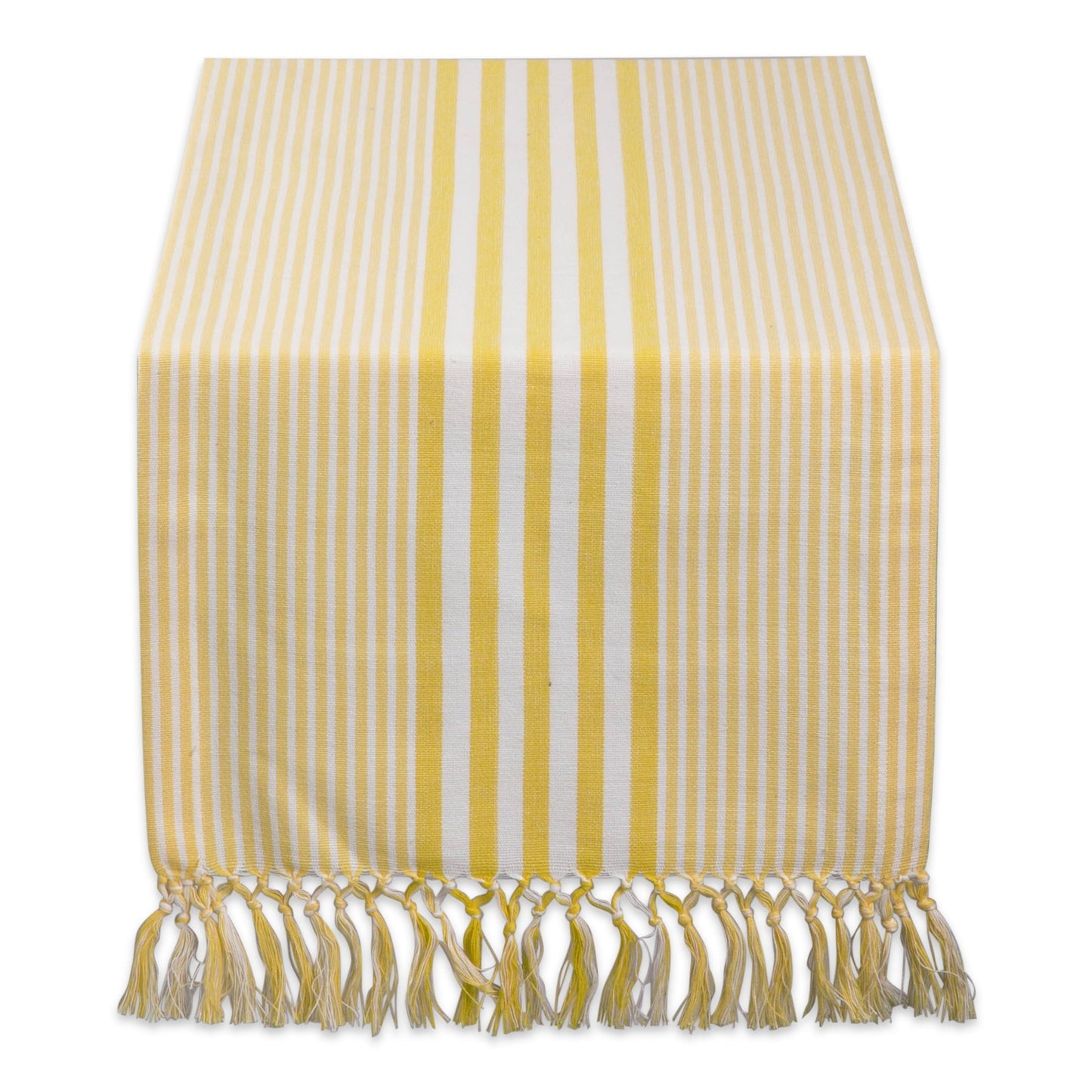Deep Yellow Stripes 14"X72" Table Runner