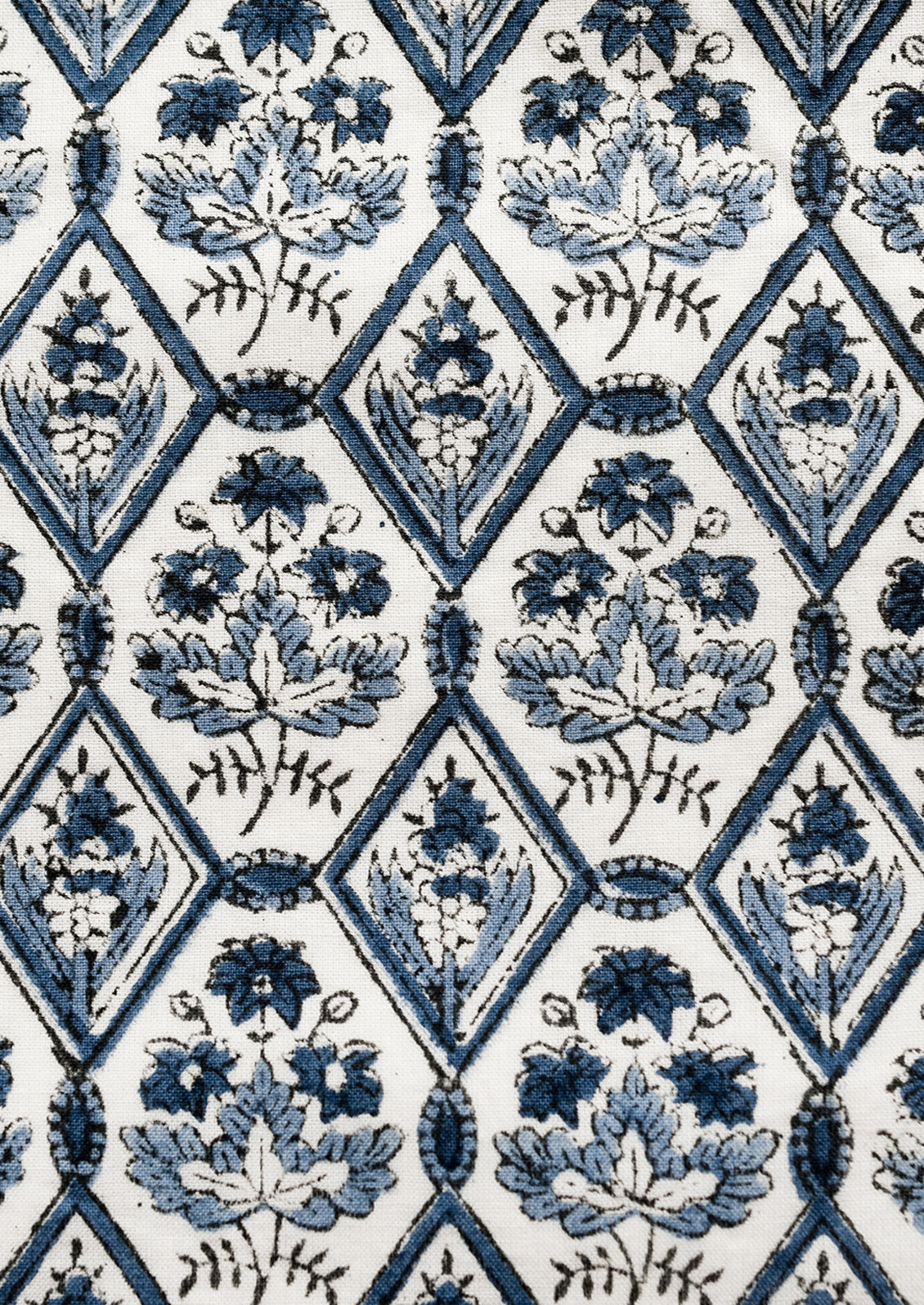 Delft Block Print Pillow