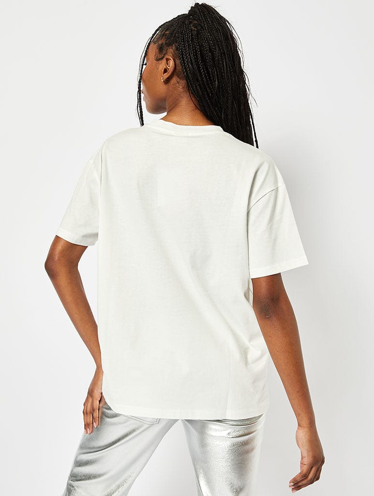 Delusional Oversized T-Shirt in Ecru