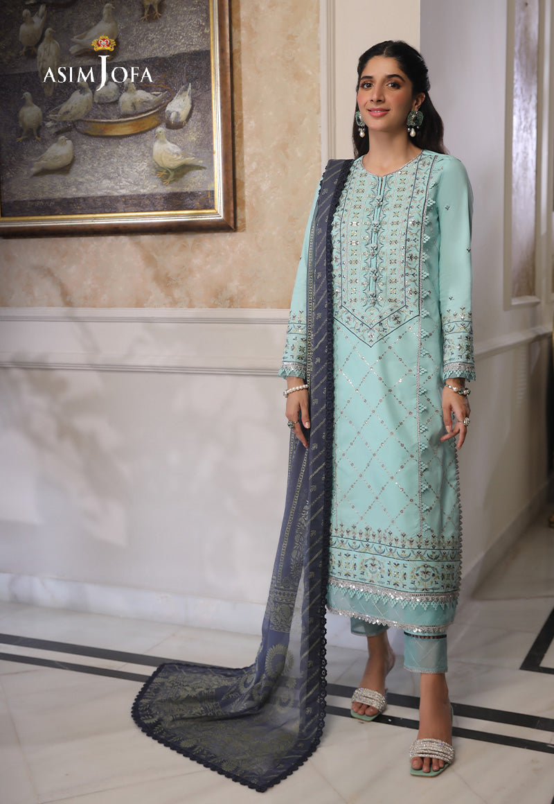 AJAI-18  EMBROIDERED CAMBRIC 3 PCS