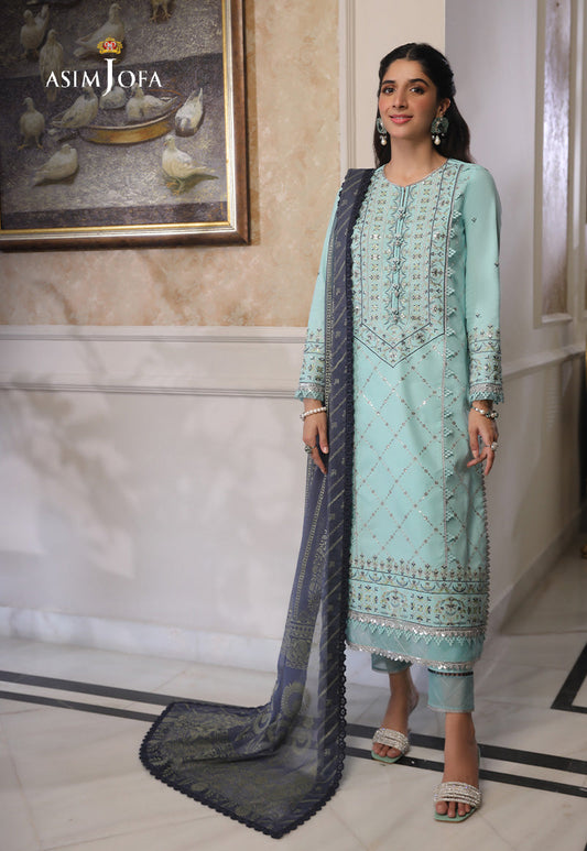 AJAI-18  EMBROIDERED CAMBRIC 3 PCS