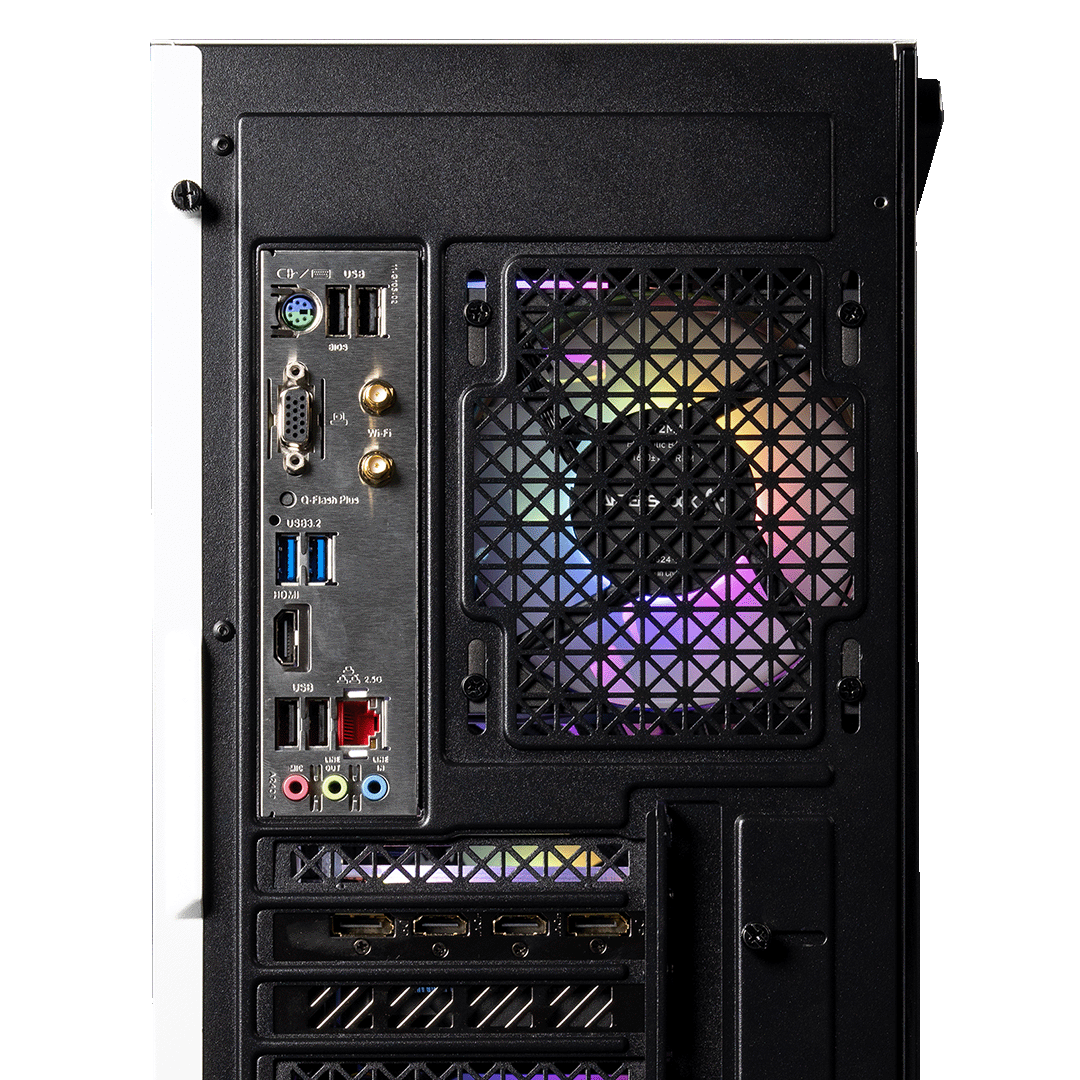 Aftershock Pixel Heart Pink Desktop Gaming PC (Ryzen 5 7500F) [RTX 4060]