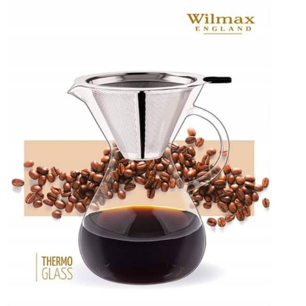 Wilmax England Thermo Coffee Decanter 500ml with Stainless Steel Filter
