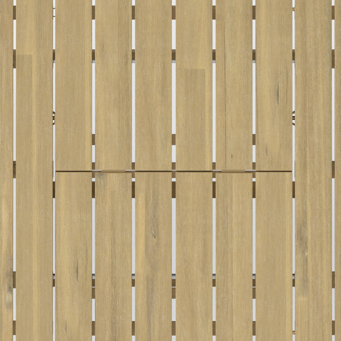 Outdoor Extendable Dining Table with Slatted Top and Angular Legs