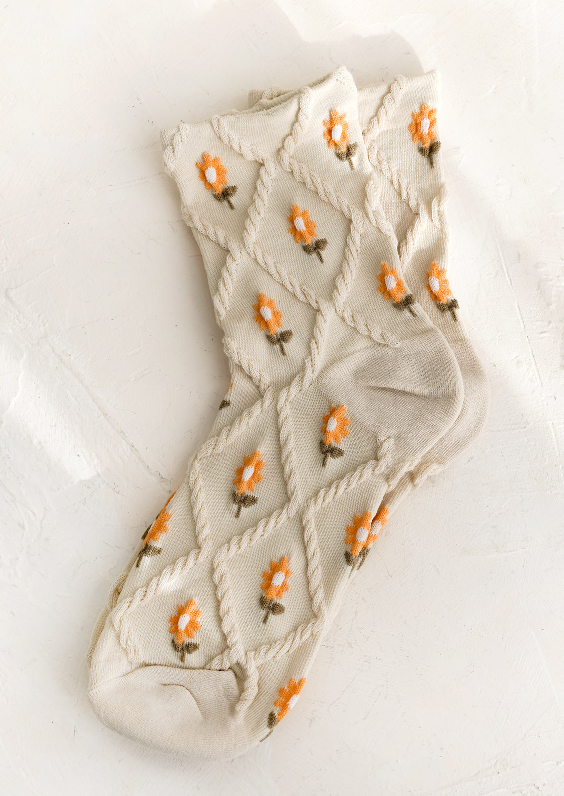 Diamante Sunflower Socks