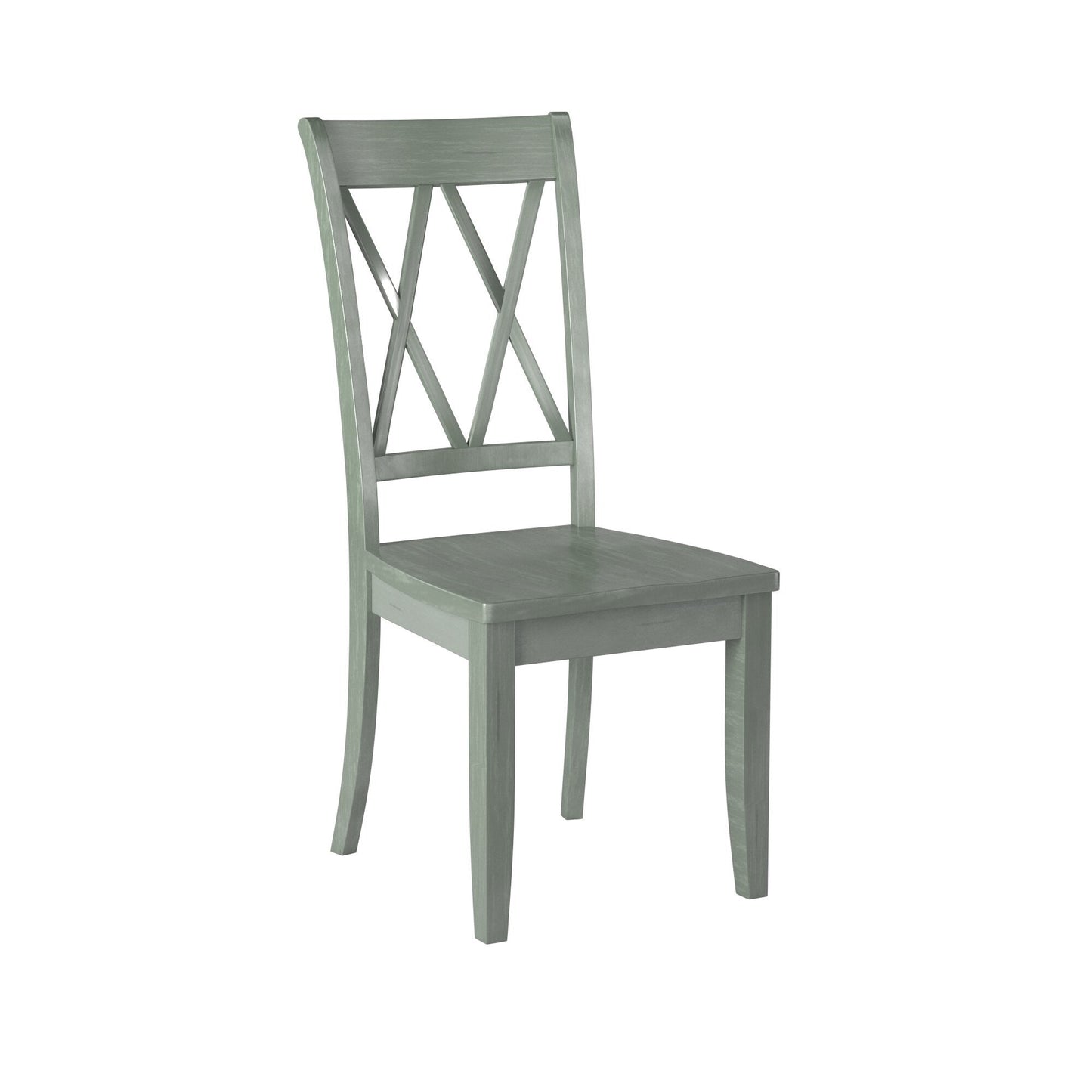 Dining Chair with Double X Back Design, Set of 2