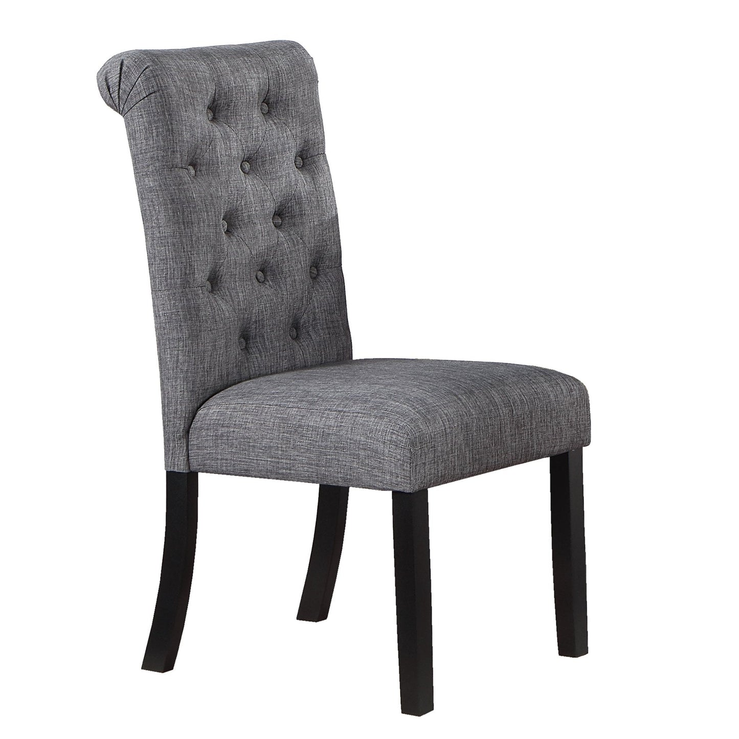 Dining Chairs with Plush Cushion and Tufted Back, Set of 2