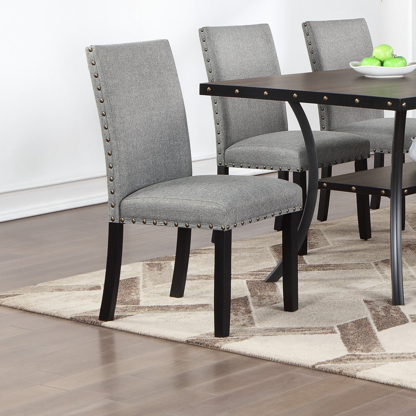 Dining Chairs with Plush Cushion, Set of 2