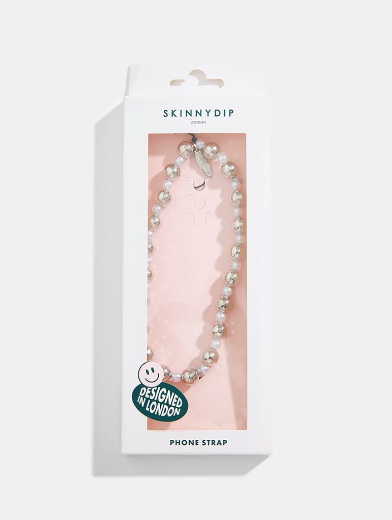 Disco Ball Beaded Phone Strap
