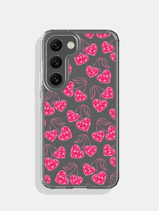 Disco Heart Cherry Android Case