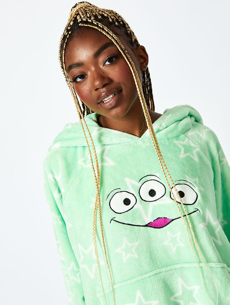 Disney Aliens Blanket Hoodie in Green
