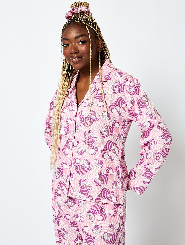 Disney Cheshire Cat Pyjama Set in Pink