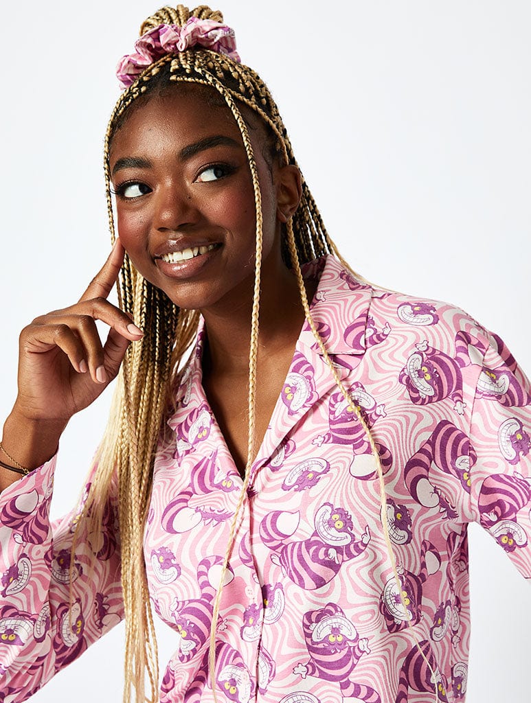 Disney Cheshire Cat Pyjama Set in Pink