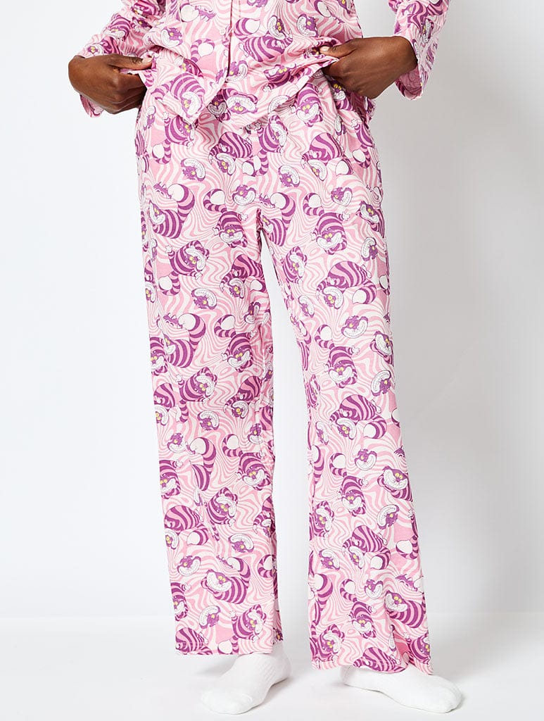 Disney Cheshire Cat Pyjama Set in Pink