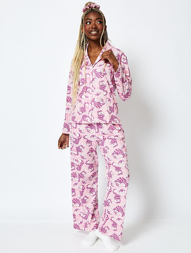 Disney Cheshire Cat Pyjama Set in Pink