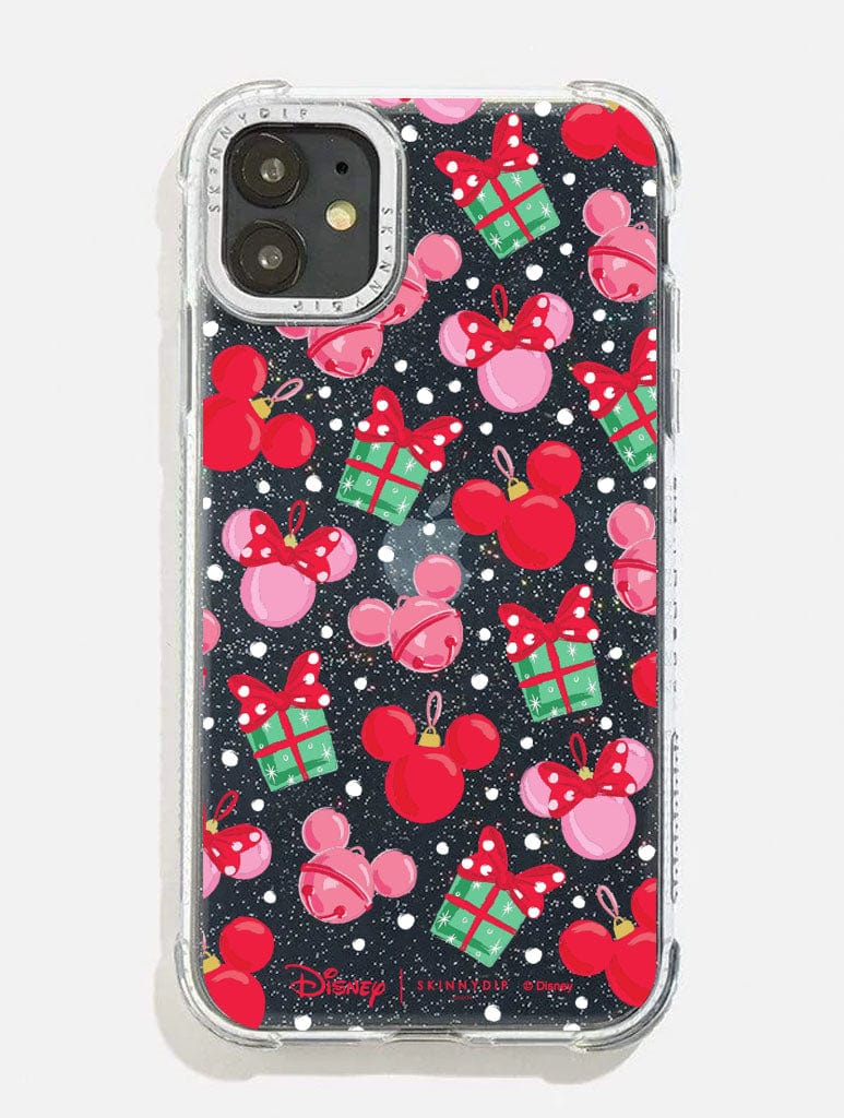 Disney Christmas Mickey Baubles Shock iPhone Case