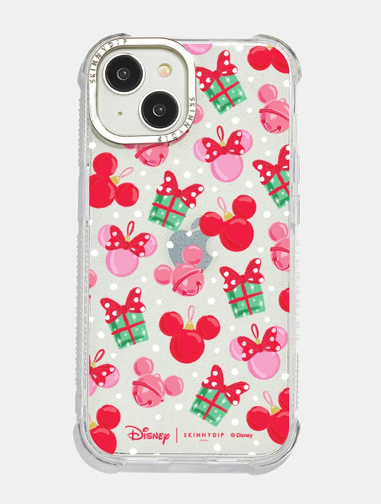 Disney Christmas Mickey Baubles Shock iPhone Case