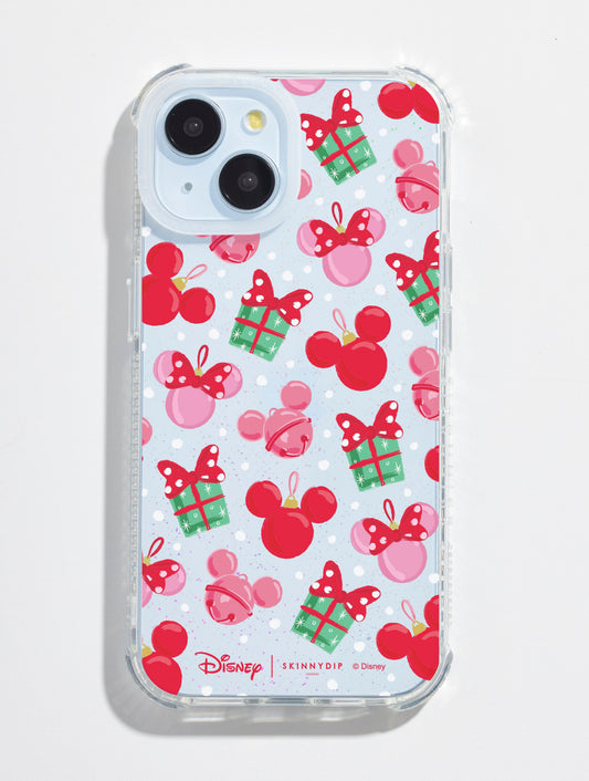 Disney Christmas Mickey Baubles Shock iPhone Case