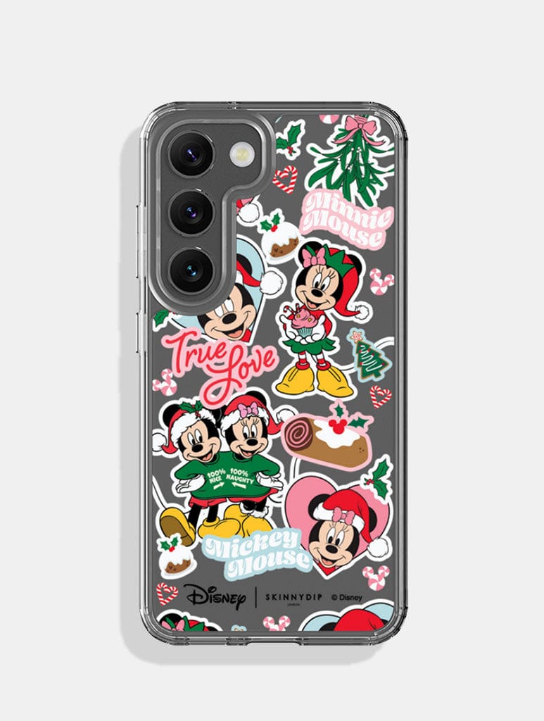 Disney Christmas Mickey & Minnie Sticker Android Case